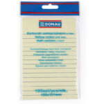 Karteczki Donau 101x150mm w linie żółte (100)