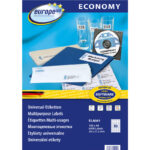 Etykiety Europe100 A4 38x21.2mm białe (100)
