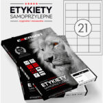 Etykiety Emerson A4 63x38mm białe (100)