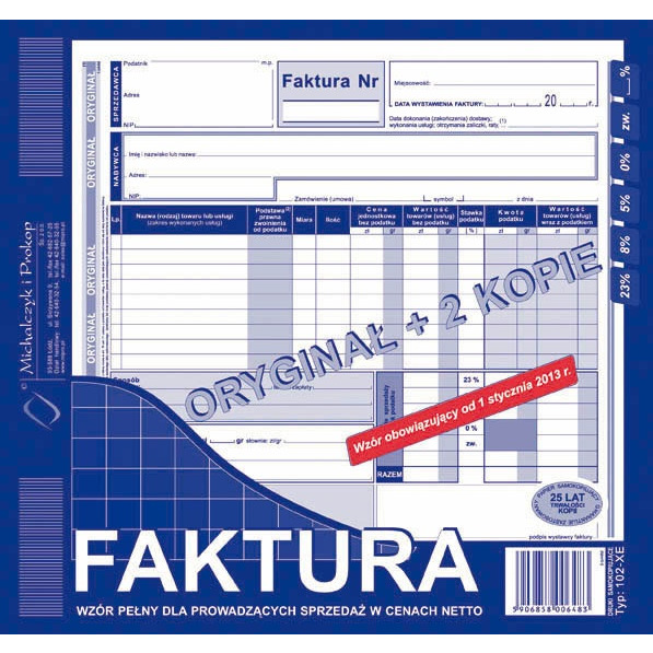 0303202669a72292c6c49.jpeg FAKTURA VAT 2/3 A4 (O+2K) - obrazek 1