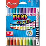 FLAMASTRY DWUSTRONNE MAPED DUO COLORPEPS 20 KOLORÓW