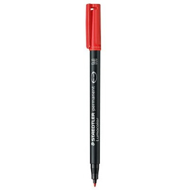 0303202669a722ebeb2e3.jpeg FOLIOPIS STAEDTLER LUMOCOLOR M CZERWONY - obrazek 1