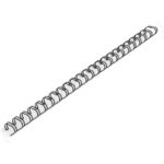 GRZBIETY DRUTOWE 3:1 4,8mm CZARNE (100)