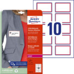IDENTYFIKATORY SAMOPRZYLEPNE AVERY 50*80mm (20)