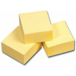 KARTECZKI ESSELTE 75x75mm ŻÓŁTE (100)