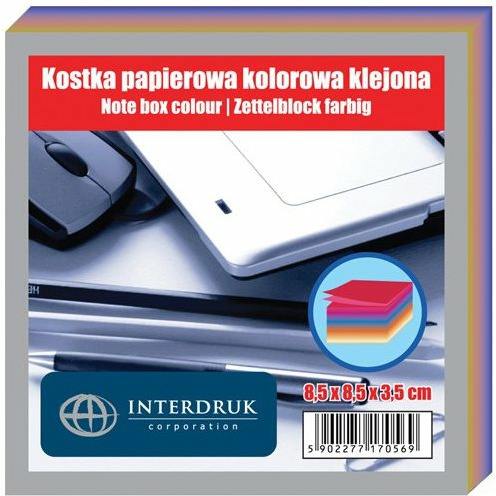 0303202669a7245226c01.jpeg KOSTKA PAPIEROWA 85x85x35mm KLEJONA KOLOR - obrazek 1