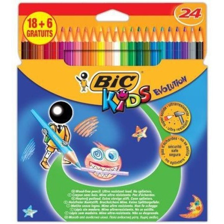 0303202669a7248186903.jpeg Kredki ołówkowe BiC Kids Evolution 24 kolory - obrazek 1