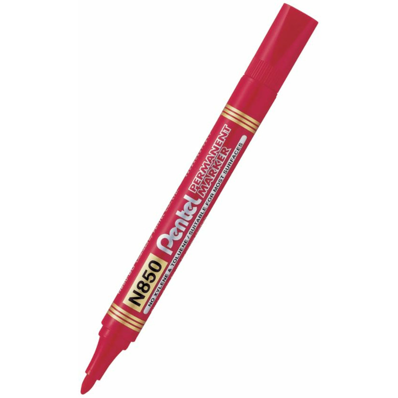 0303202669a725170ddef.jpeg MARKER PERMANENTNY PENTEL N850 CZERWONY - obrazek 1