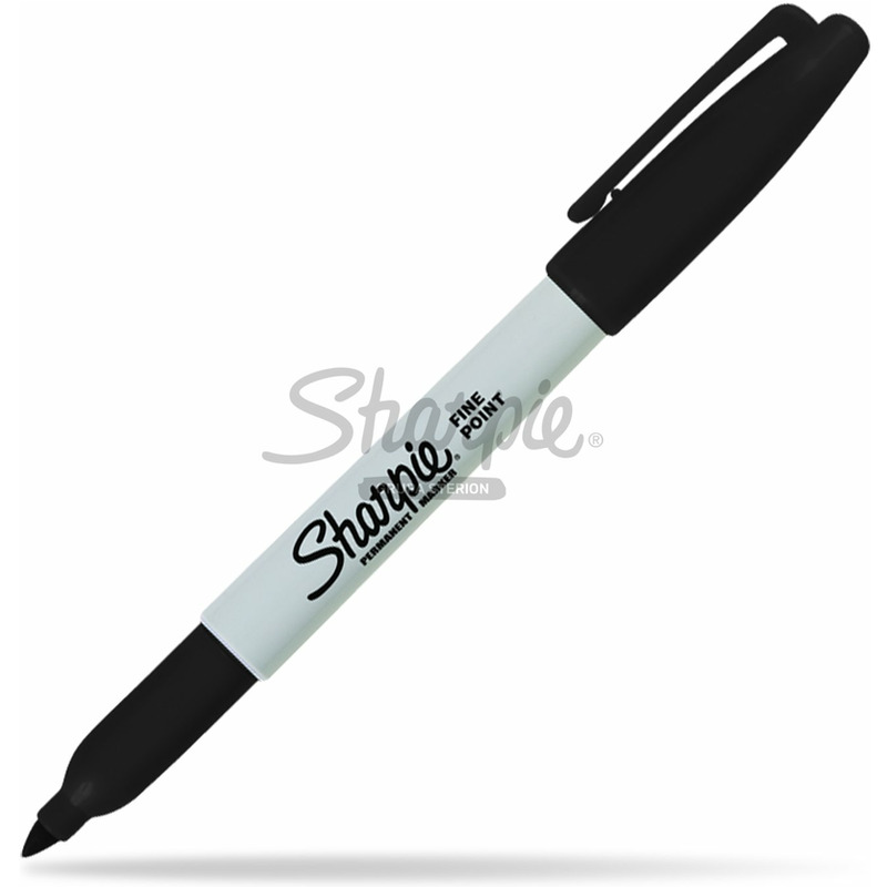 0303202669a7252f7c933.jpeg MARKER PERMANENTNY SHARPIE FINE CZARNY - obrazek 1