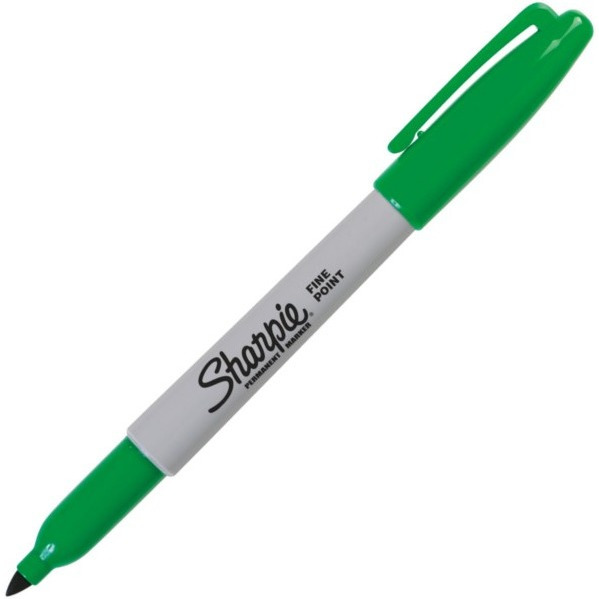0303202669a72530a5491.jpeg MARKER PERMANENTNY SHARPIE FINE ZIELONY - obrazek 1