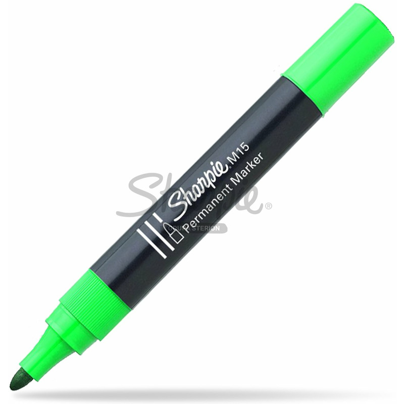 0303202669a72531710e5.jpeg MARKER PERMANENTNY SHARPIE M15 ZIELONY - obrazek 1