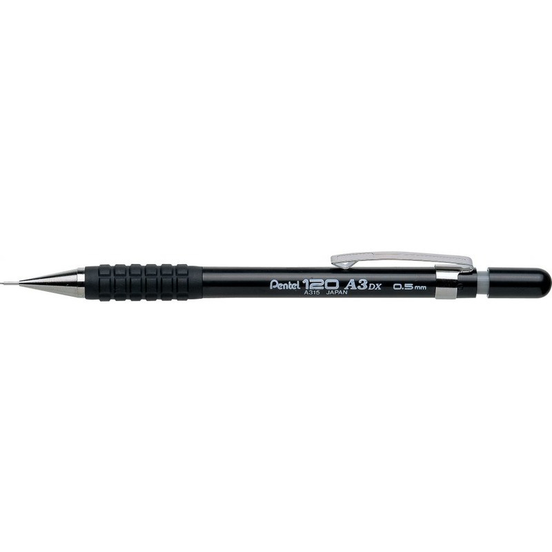 0303202669a725cdf1366.jpeg OŁÓWEK AUTOMATYCZNY PENTEL A315 0,5mm CZARNY - obrazek 1