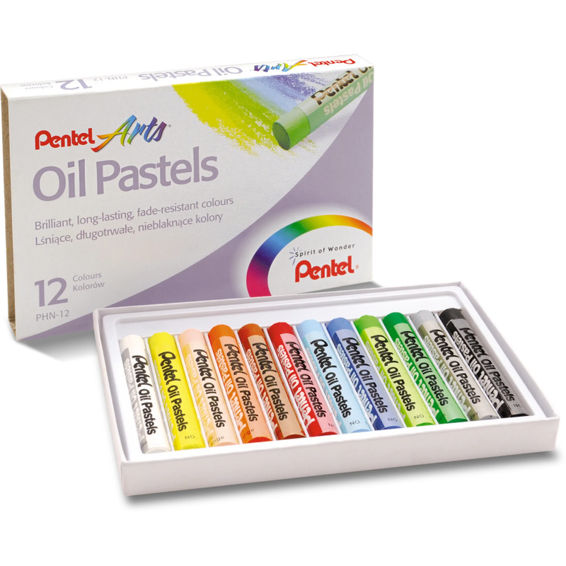 0303202669a7260d536c9.jpeg PASTELE OLEJNE PENTEL 12 KOLORÓW - obrazek 1