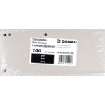 Przekładki kartonowe Donau 1/3 A4 szare (100)