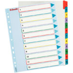 PRZEKŁADKI MYLAR ESSELTE A4 1-12