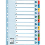 PRZEKŁADKI MYLAR ESSELTE A4 1-12