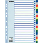 PRZEKŁADKI PP ESSELTE A4 INDEX 20 KOLORÓW