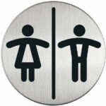 TABLICZKA "WC DAMSKE/MĘSKIE"