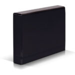 Teczka kartonowa z gumką VauPe Caribic Box A4/50mm czarna