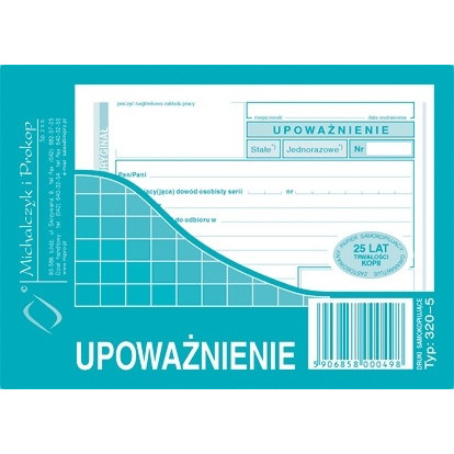 0303202669a7293859171.jpeg UPOWAŻNIENIE A6 (O+1K) - obrazek 1