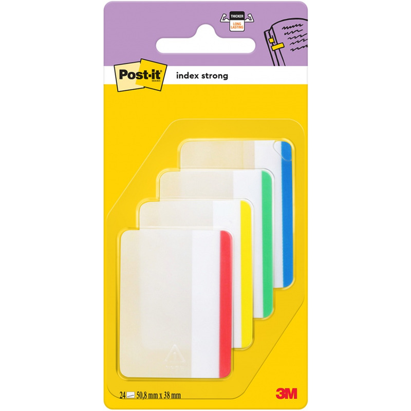 0303202669a729927881c.jpeg ZAKŁADKI POST-IT 38x50.8mm PROSTE 4 KOLORY (4x6) - obrazek 1