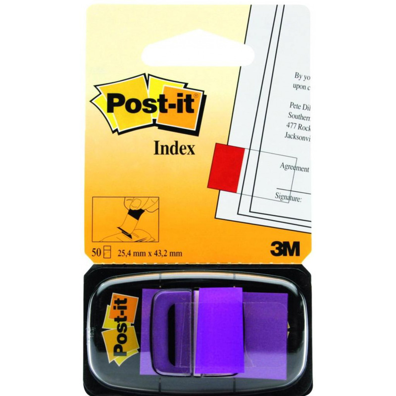 0303202669a72993d1c43.jpeg ZAKŁADKI POST-IT 25*43mm PURPUROWE (50) - obrazek 1