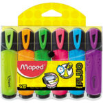 ZAKREŚLACZE MAPED FLUO PEPS 6 KOLORÓW