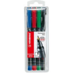 FOLIOPIS STABILO OHPEN UNIVERSAL 0,7mm 4 KOLORY