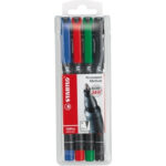 FOLIOPIS STABILO OHPEN UNIVERSAL 1,0mm 4 KOLORY