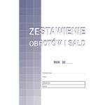 ZESTAWIENIE OBROTÓW I SALD A4 (OFFSET)