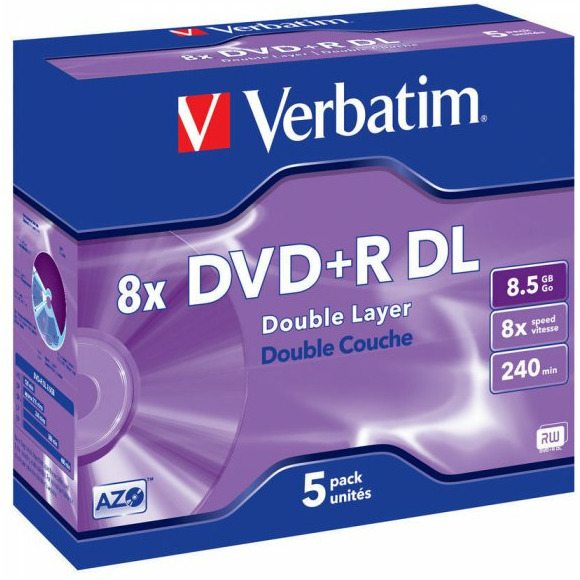 0303202669a72a6a8d93e.jpeg PŁYTA VERBATIM DVD+R DOUBLE LAYER jawel case - obrazek 1