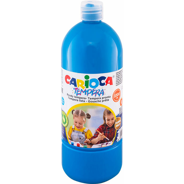 0303202669a72ab5633a7.jpeg Farba tempera Carioca 1000ml błękitna - obrazek 1