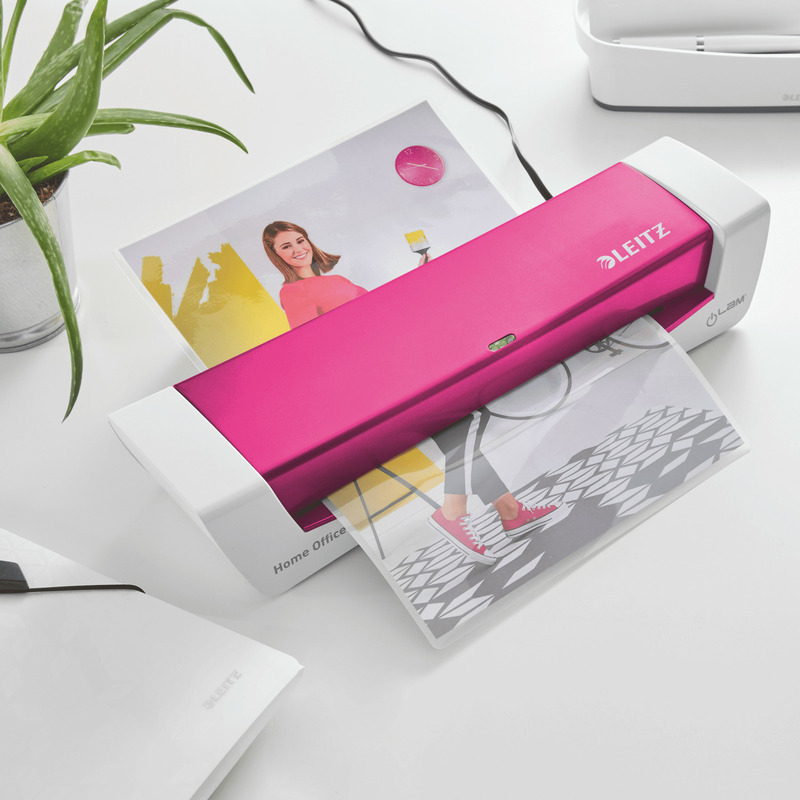 0303202669a72b030d212.jpeg LAMINATOR LEITZ ILAM HOME OFFICE A4 RÓŻOWY - obrazek 1