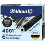 NABOJE ATRAMENTOWE PELIKAN KRÓTKIE CZARNE (6)