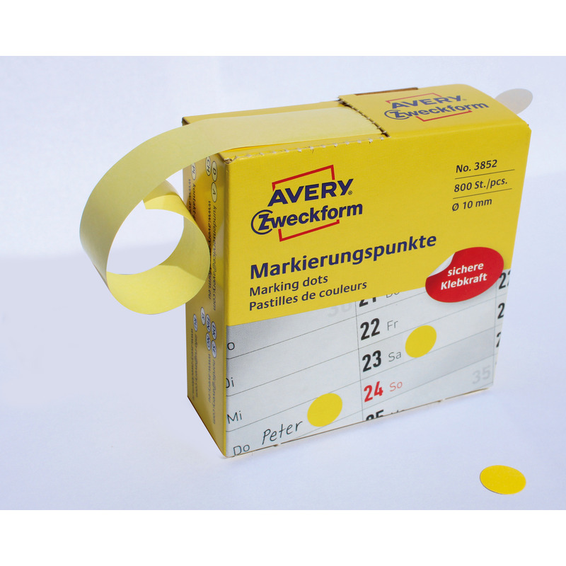 0303202669a76a7910ef8.jpeg KÓŁKA AVERY śr.10mm TRWAŁE ŻÓŁTE (800) - obrazek 1
