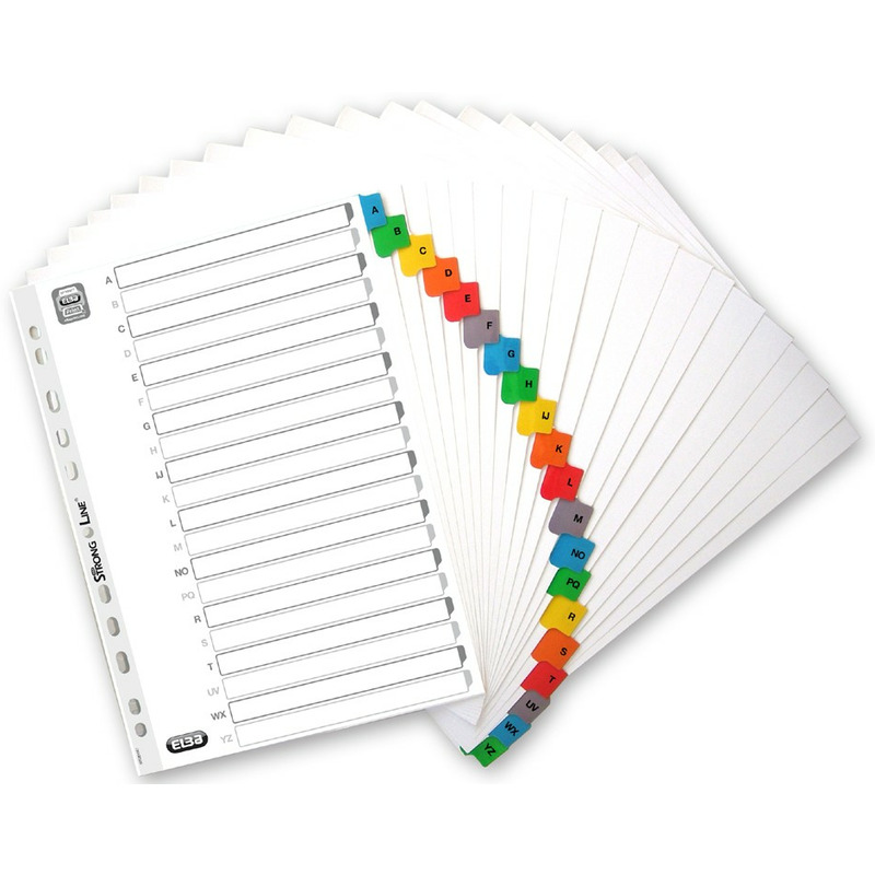 0303202669a771fde7020.jpeg PRZEKŁADKI MYLAR ELBA A4 A-Z - obrazek 1