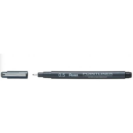 0403202669a7780cc41d7.jpeg Cienkopis Pentel PointLiner 0.05mm czarny - obrazek 1