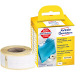 Etykiety na rolce Avery Zweckform 50x12mm białe (220)