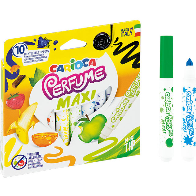 0403202669a780fee9a02.jpeg Flamastry Carioca Perfume Maxi 10 kolorów - obrazek 1