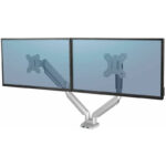 Ramię na 2 monitory Fellowes Platinum poziome srebrne