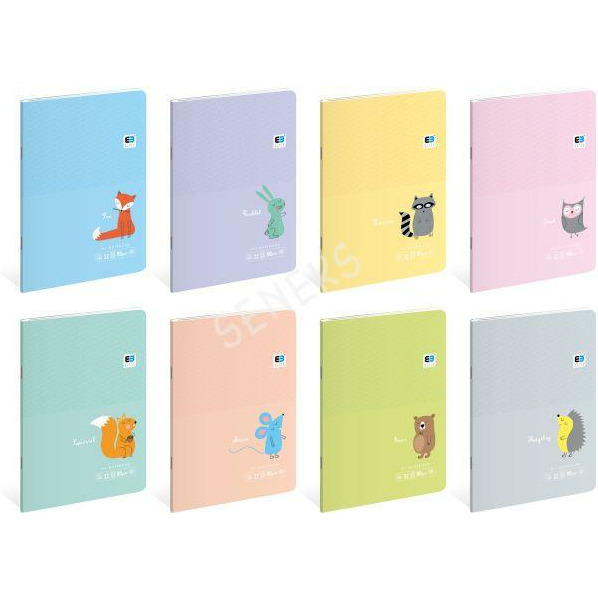 0403202669a7b0f55f1e8.jpeg Zeszyt Interdruk B&B Kids Pastel A5/32k 3 linie - obrazek 1