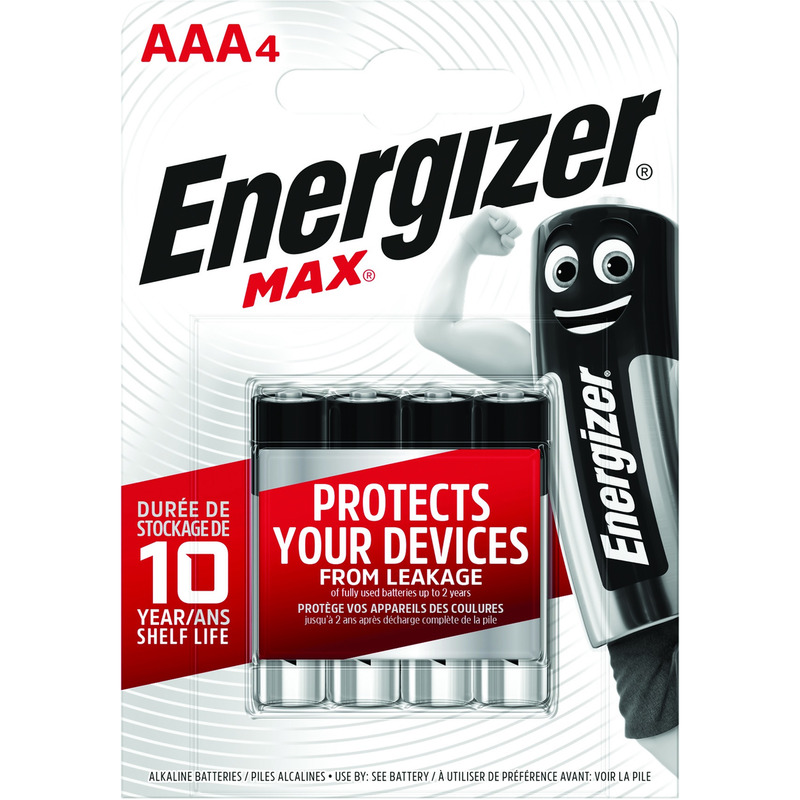 0403202669a7c4b2210b1.jpeg Baterie Energizer Max AAA LR3 1.5V (4) - obrazek 1
