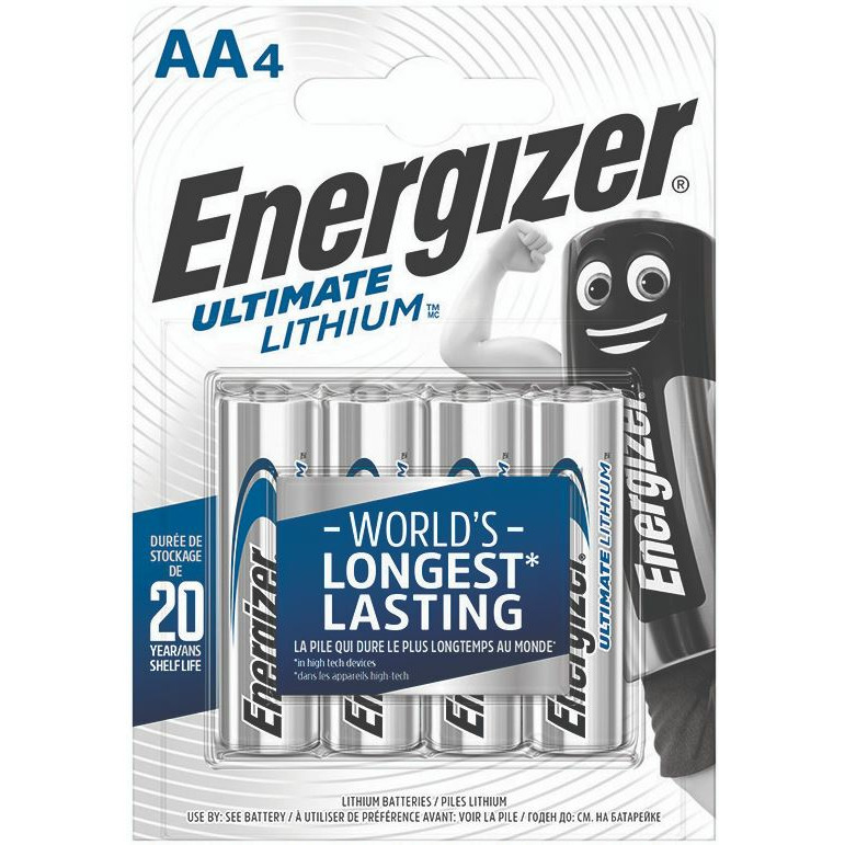 0403202669a7c4b34d020.jpeg Baterie Energizer Ultimate Lithium AA LR6 1.5V (4) - obrazek 1