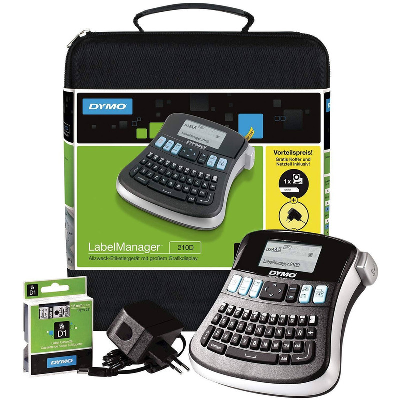 0403202669a7c4ba3c86d.jpeg Drukarka etykiet Dymo LabelManager 210D+ (zestaw walizkowy) - obrazek 1