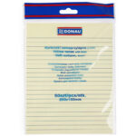 Karteczki Donau 203x150mm w linie żółte (50)
