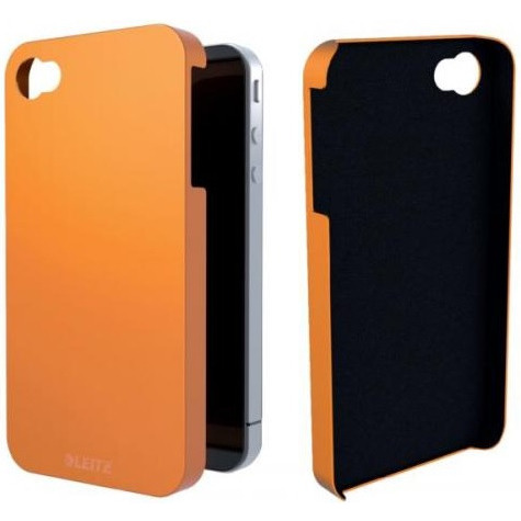 0403202669a7d749bbccb.jpeg ETUI LEITZ WOW DO iPHONE 4/4S POMARAŃCZOWE METALICZNE - obrazek 1