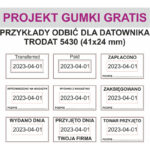 DATOWNIK TRODAT 5430 ISO 4 MM 41X24 MM WKŁADKA MIX