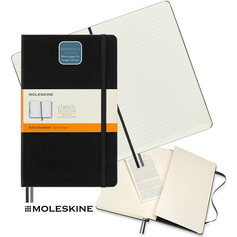 0403202669a7d7fc376e5.jpeg Notatnik Moleskine Classic L (13x21cm) linie czarny - obrazek 1