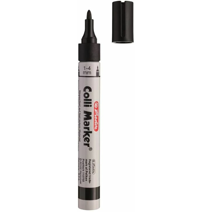 0403202669a7d8a7d6546.jpeg Marker permanentny Herlitz Colli-Marker czarny - obrazek 1