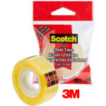 Taśma biurowa Scotch 508 19mm/33m przezroczysta żółta